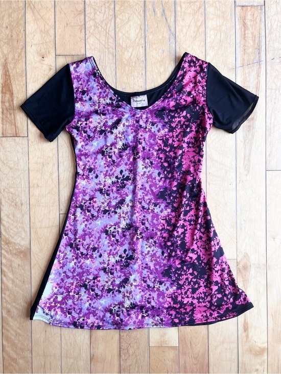 Metamorphose Dresses & Skirts - Metamorphose Floral Print Short‑Sleeve Mini Dress / Tunic – Size Small